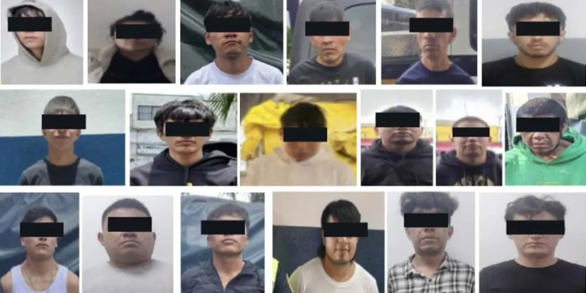 Caen 54 presuntos miembros de La Unión Tepito y La Anti Unión Tepito; decomisan drogas