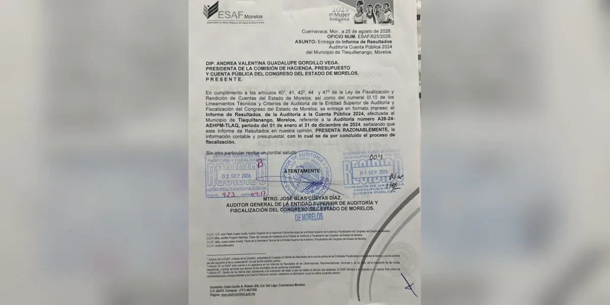 Ocho observaciones por más de 101 mdp del ejercicio 2023 fueron solventadas ante la ESAF