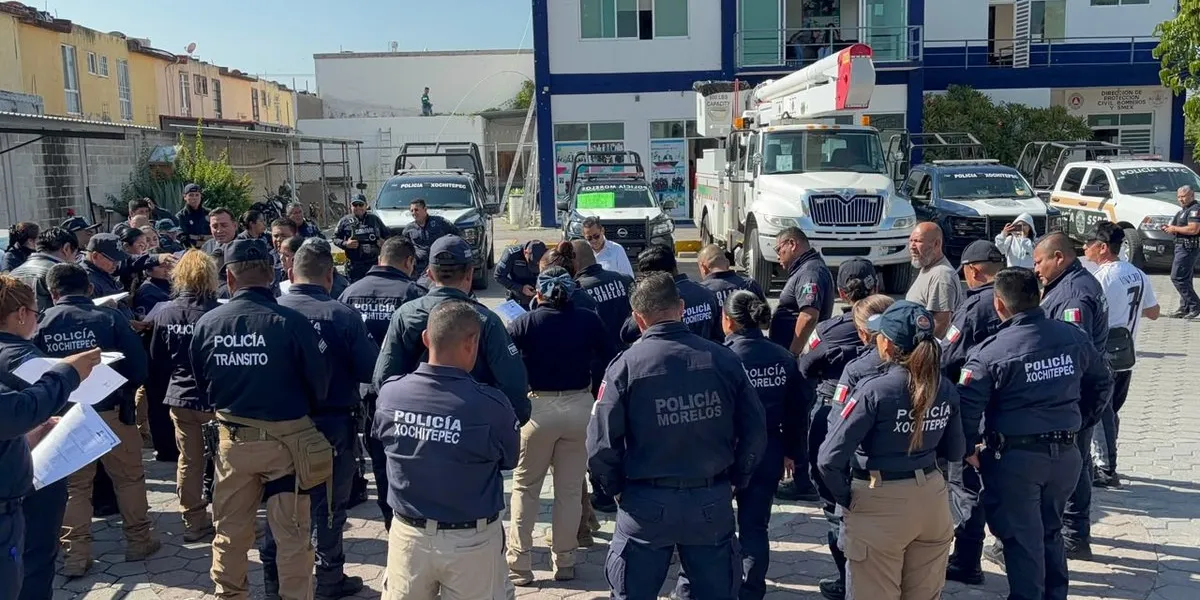 Al menos 87 elementos se concentraron en la comandancia de Atlacholoaya para reclamar un aumento salarial y mejores condiciones laborales.