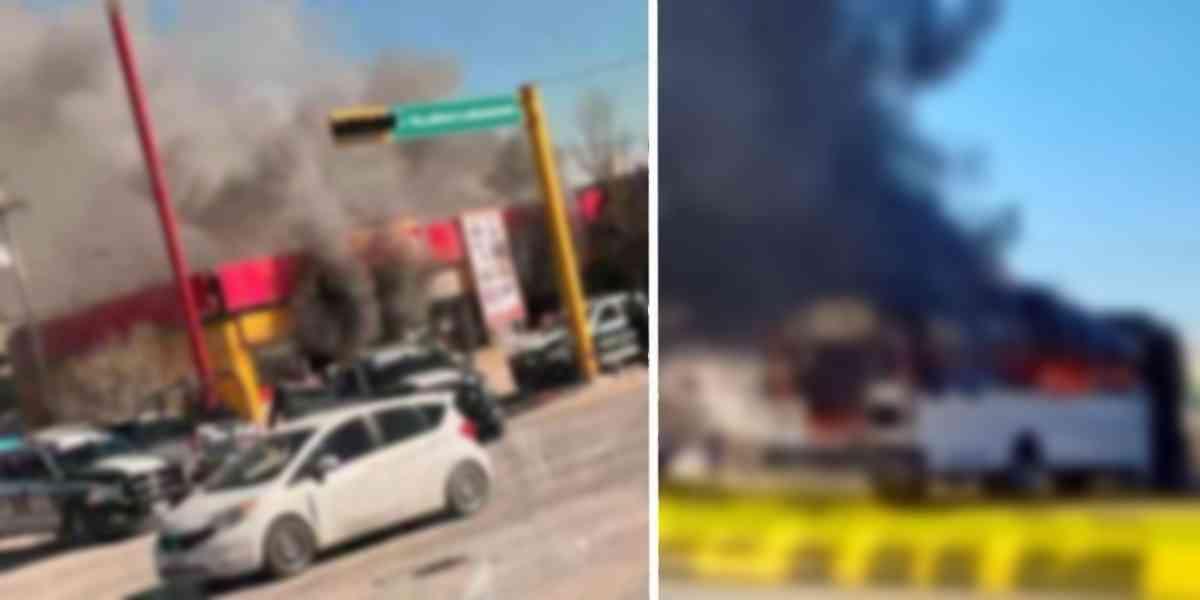 POR “REACOMODO DE LA PLAZA” narcos queman vehículos y negocios en Juárez