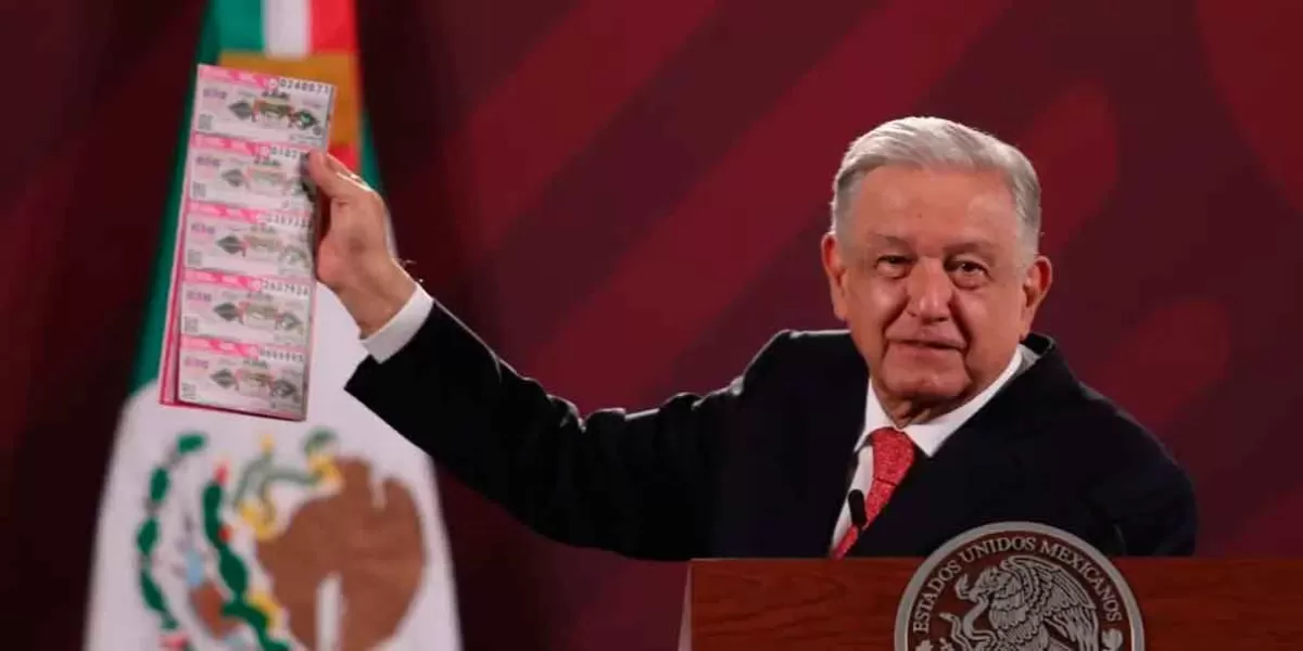 Obrador anuncia sorteo especial de la Lotería