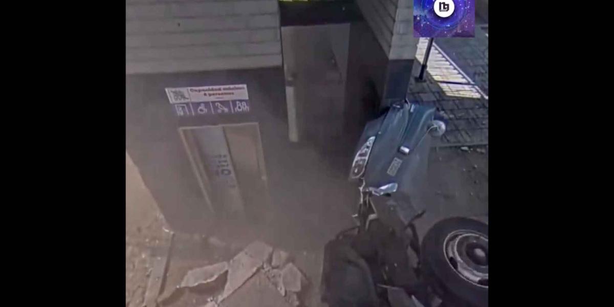 VIDEO. Camioneta de valores se impacta contra estación del Metro en Guadalajara; viajaba a exceso de velocidad