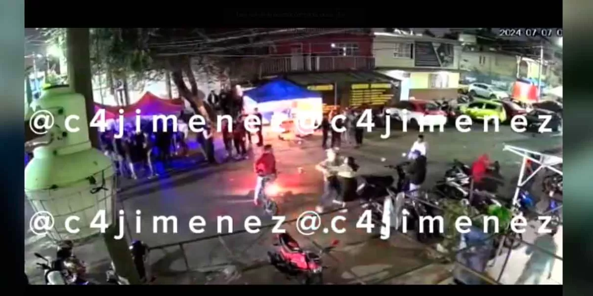 VIDEO. Balazos en una cheleria callejera en la CDMX  
