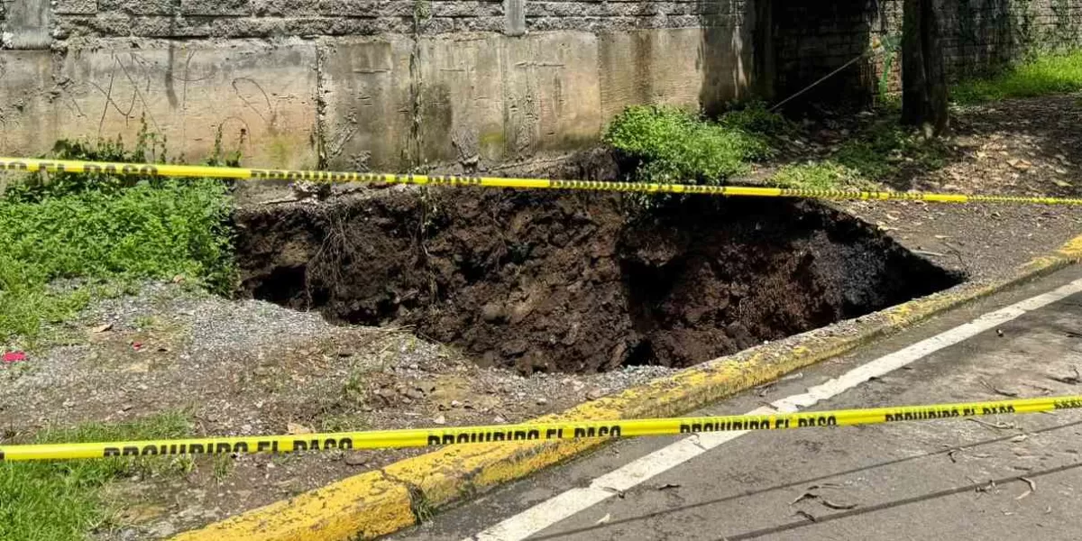 Atenderá obras públicas de Cuernavaca socavón en rancho Cortés 