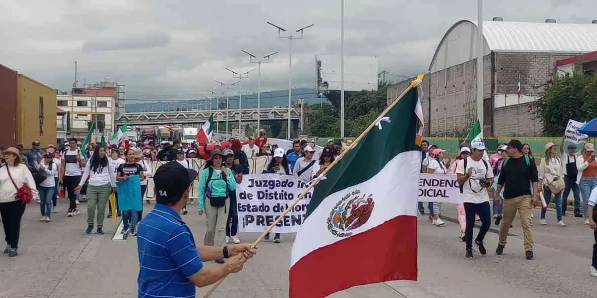 Embotellamiento en Paso Expres: integrantes del PJF marcharon de la Paloma de la Paz a la Ciudad Judicial