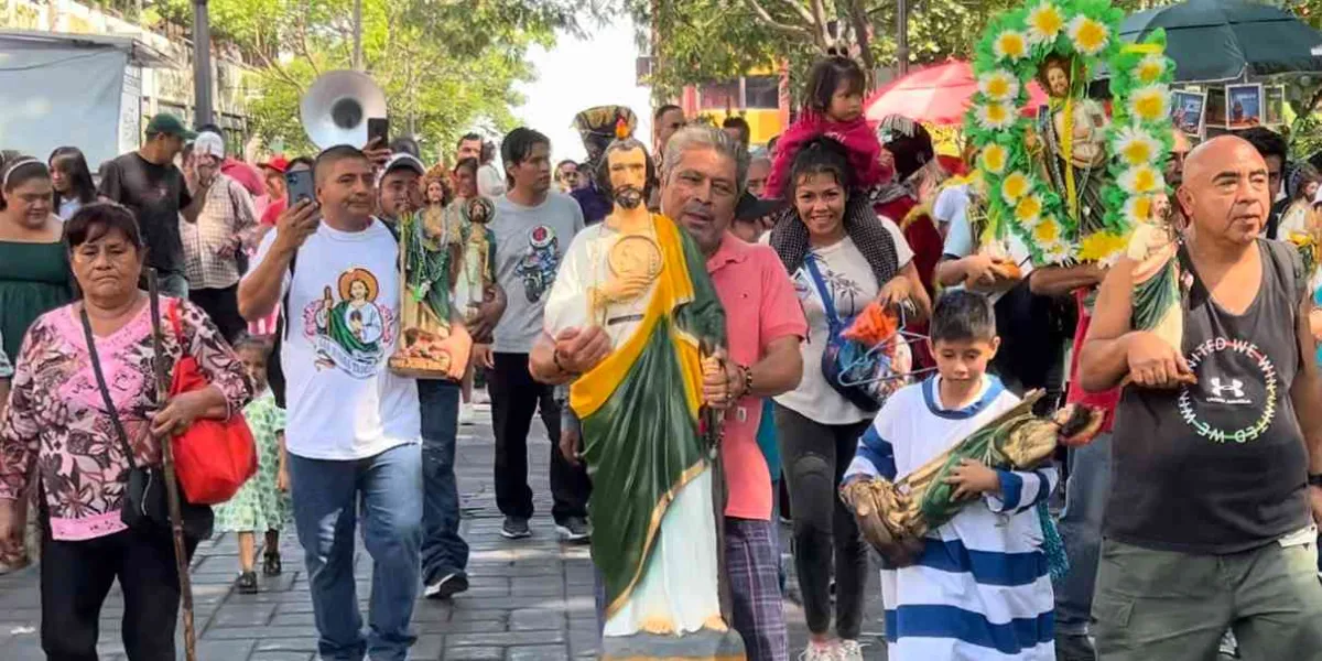 Celebran feligreses a San Judas Tadeo