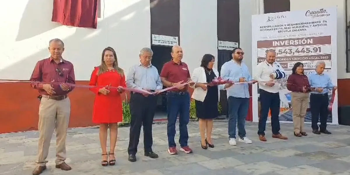 Entrega Arredondo rehabilitación de palacio municipal y antigua escuela Galeana