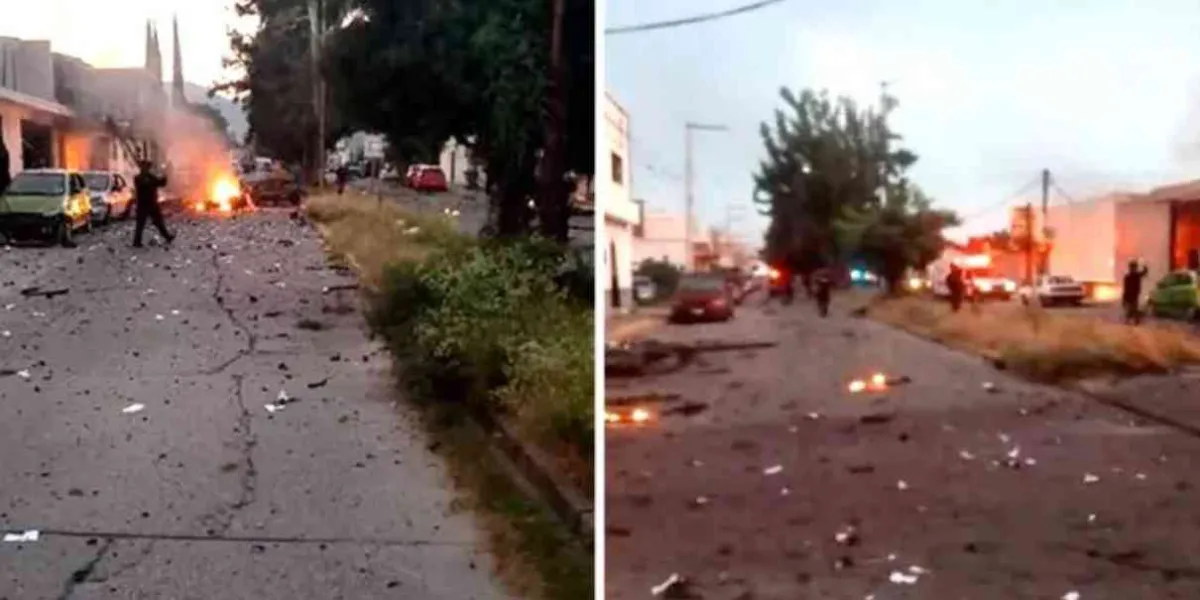 Explota coche bomba frente Dirección de Policia, dejó tres policías lesionados en Acámbaro