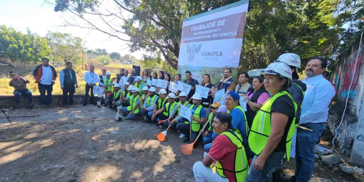  Inicia Corona con trabajos de mantenimiento y embellecimiento del río Cuautla