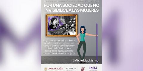 Por una sociedad que no invisibilice a las mujeres: IMM 