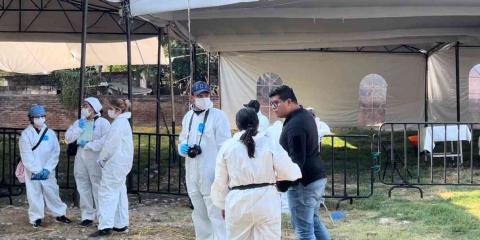 Reanudan trabajos de exhumación en panteón de Jojutla 