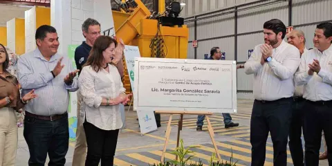 Encabeza gobernadora Programa "Cosecha de Lluvia" en inauguración de la planta de reciclaje Petstar en Cuautla y Yecapixtla 