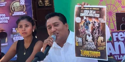 Autoridades de Tlaquiltenango ofrecieron una rueda de prensa para anunciar las actividades de la Feria de la Candelaria que estará del 02 al 11 de febrero 