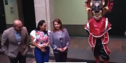 En Palacio de Gobierno, inaugura MGS Exposición Mogigangas