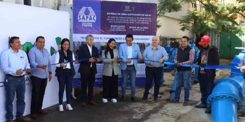 SAPAC y ayuntamiento de Cuernavaca inauguran obras para mejorar el sistema de agua potable