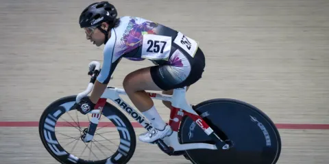 Natalia Rodríguez, ciclista morelense clasificada a la máxima justa deportiva.