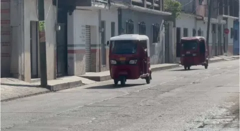 Mototaxis de la localidad