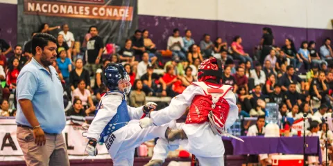 Deportistas compiten por un lugar en la selección estatal.