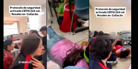 VIDEO. Estudiantes pecho tierra en aulas por balaceras en Culiacán 