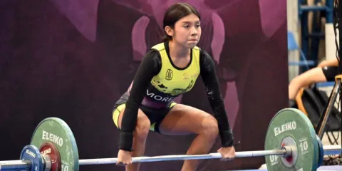 Milca García, primer clasificada de su disciplina.