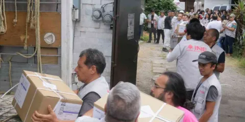Arriban al INE 9.3 millones de boletas electorales
