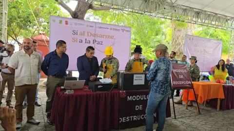 En Cuautla, realizan campaña "Sí al desarme, sí a la paz" 