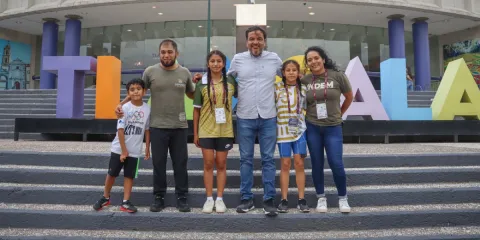 El director del Indem, acompañó a la delegación femenil en su primer día de actividades.