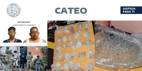 Desmantelan punto de venta de narcomenudeo en Yautepec