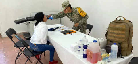 En Totolapan, realiza Ejército Mexicano actividades de labor social