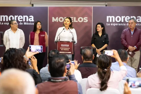 Recibe Mirza Suárez a Luisa Alcalde presidenta del Comité Nacional de Morena