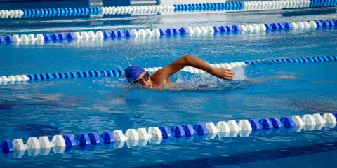 Ángel Alexis Salinas Gutiérrez, competidor en para natación.