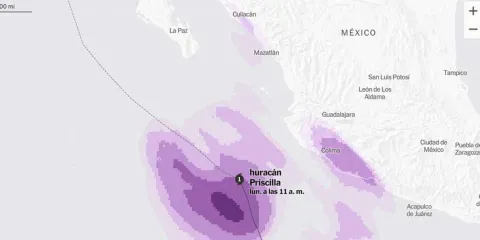 Huracán Priscila avanza hacia México: intensas lluvias, fuertes vientos y oleaje elevado en el Pacífico