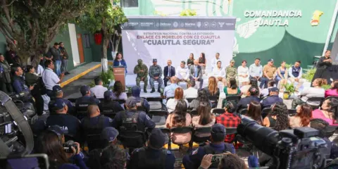 Visita gobernadora instalaciones del Centro de Comando (C2) de Cuautla