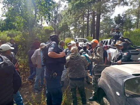 Detención de cinco sujetos en el Parque Nacional Tepozteco, por realizar caza furtiva de especies silvestres 