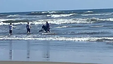Estudiante del CETIS 34 desaparece arrastrado por el mar al intentar salvar a una compañera