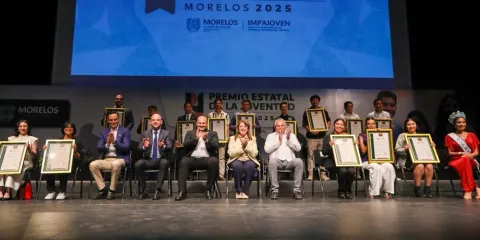 Gobierno de Morelos entrega el Premio Estatal de la Juventud 2025 y reconoce talento joven