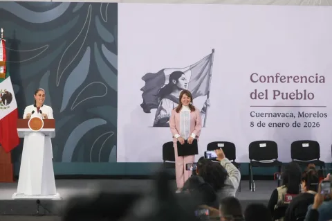 Sheinbaum encabezó la Conferencia del Pueblo en Cuernavaca y destacó la reducción del 40% en homicidios y avances en seguridad en Morelos.