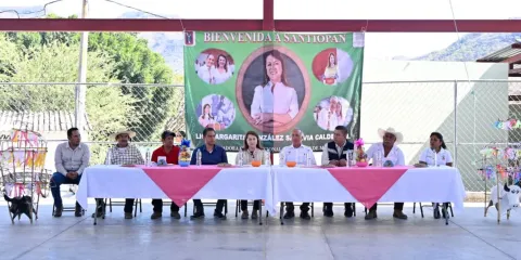 Gobernadora anuncia Plan Sierra de Huautla para impulsar desarrollo en Santiopan, Tlaquiltenango