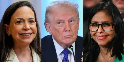 Trump, Corina y Delcy