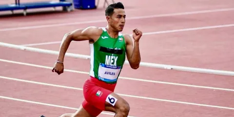 Velocista morelense Luis Antonio Avilés Ferreiro se prepara en el CNAR rumbo a competencias internacionales