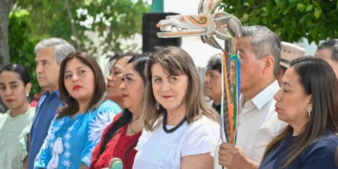 Gobernadora Margarita González Saravia conmemora 487 años del título de tierras en Chamilpa