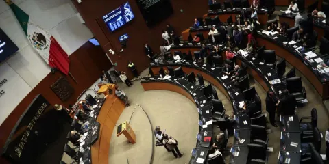 Senado aprueba en lo general Plan B; PT busca frenar revocación de mandato