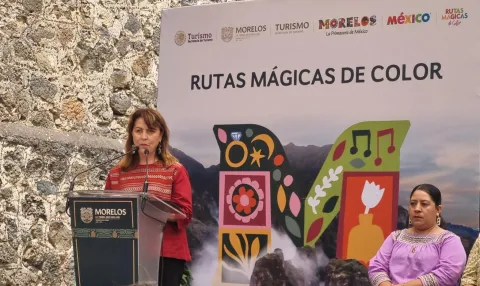 La gobernadora Margarita González Saravia anunció la reforestación del Corredor Biológico Chichinautzin en Tepoztlán con apoyo federal y mil sembradores de vida.