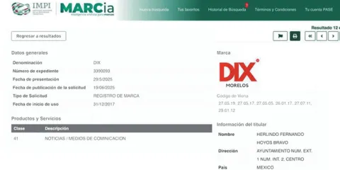 Suplantación de identidad en Dix Morelos