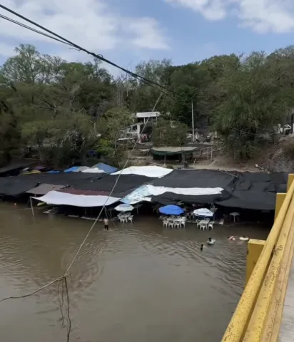 Protección Civil alerta por aumento en el nivel del Río Amacuzac tras lluvias atípicas; llaman a evitar nadar por riesgo de ahogamiento.