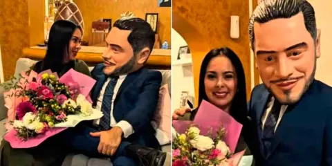 ¿Omar García Harfuch entregando flores? Esto fue lo que pasó