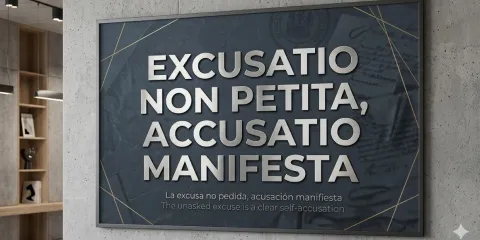 Excusatio non petita…