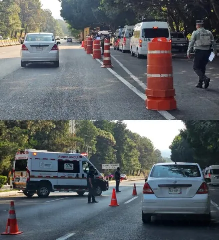 operativo vial sobre autopista 