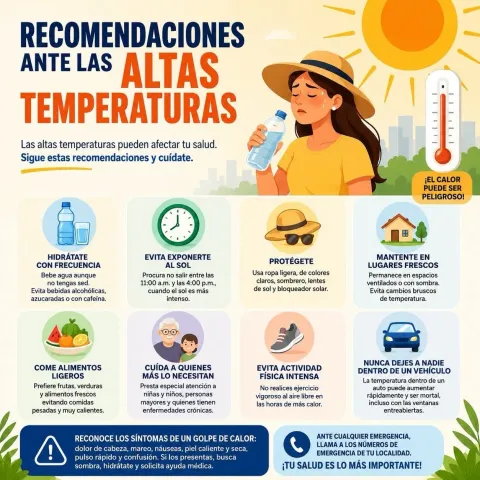 recomendaciones altas temperaturas 