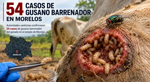 Gusano barrenador en Morelos